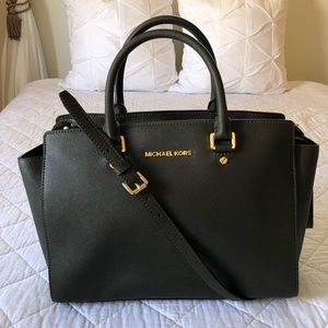 🌸 Selma Large Michael Kors Leather Satchel 🌸
